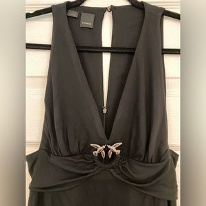 Pinko, brand new, black mini dress, size: S
